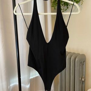 Express Deep V Bodysuit NWT size Small